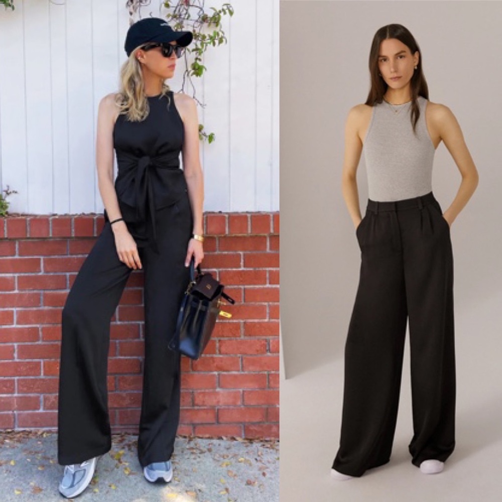 Favorite Daughter Black Trouser Pants The Gwyneth Pant